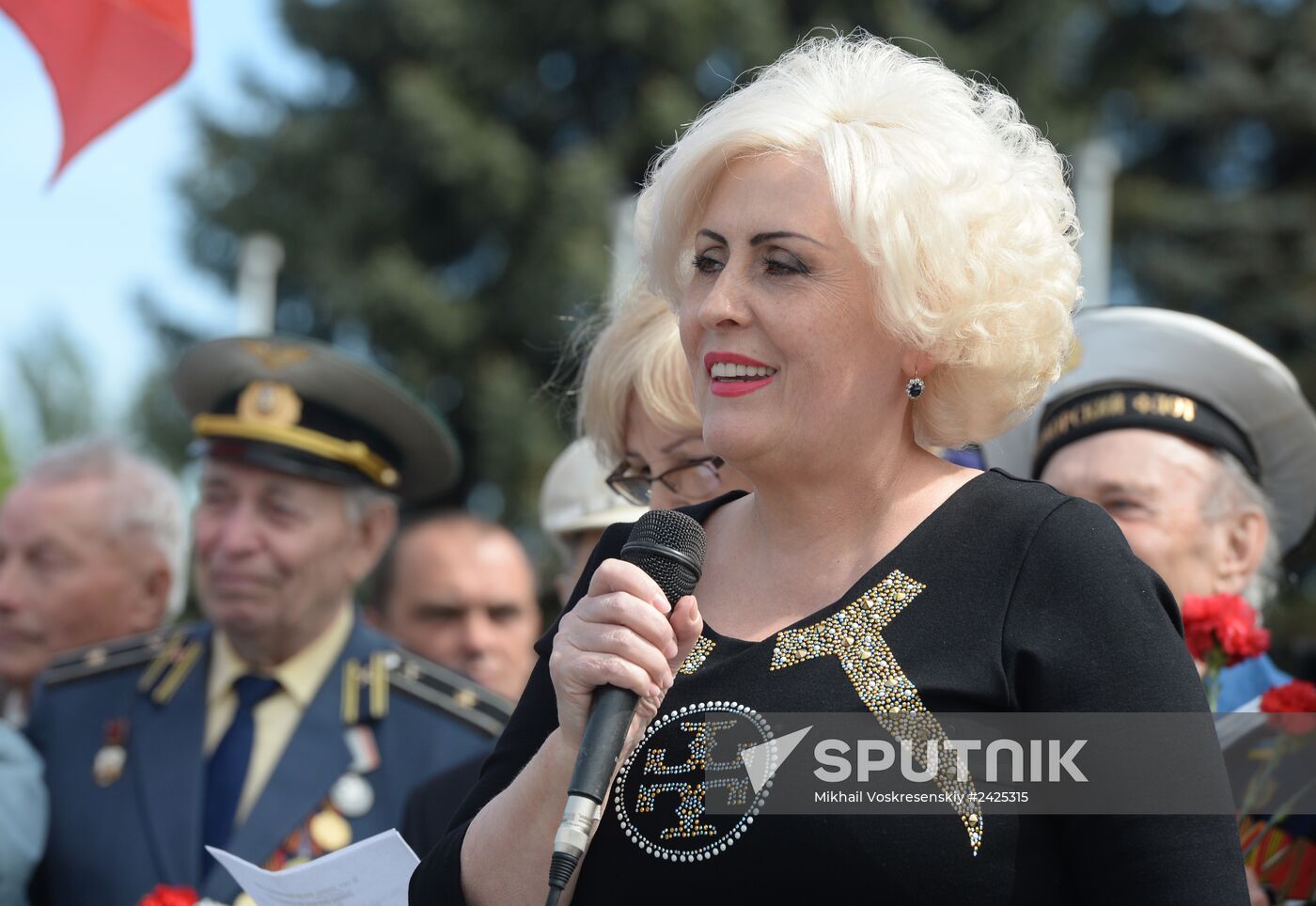 Victory Day celebrations in Slaviansk
