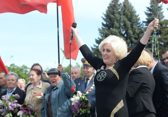Victory Day celebrations in Slaviansk