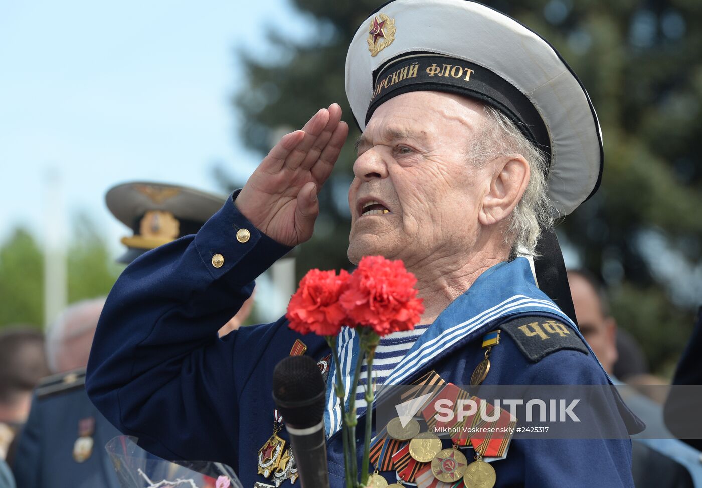 Victory Day celebrations in Slavyansk
