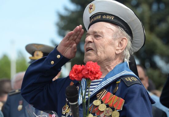 Victory Day celebrations in Slavyansk