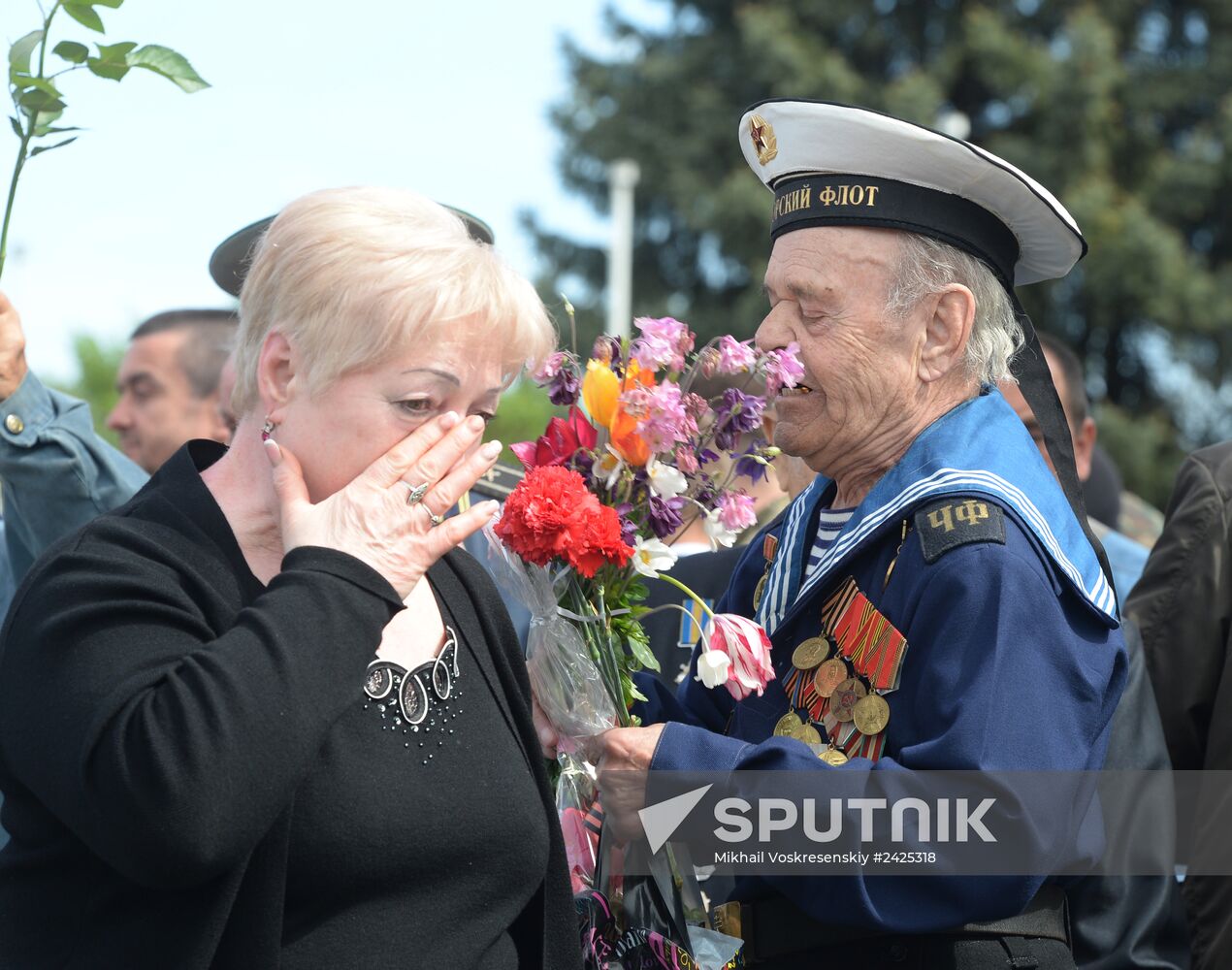 Victory Day celebrations in Slavyansk