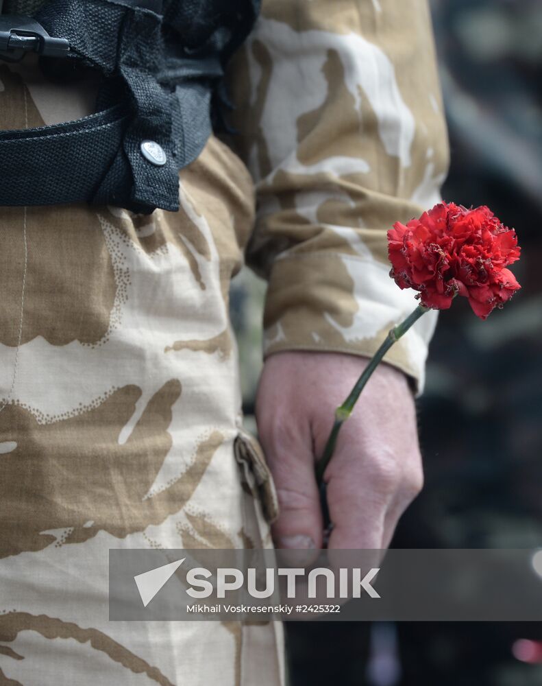 Victory Day celebrations in Slavyansk