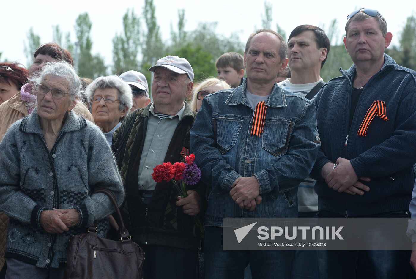 Victory Day celebrations in Slaviansk