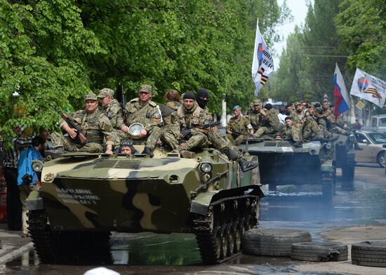 Victory Day celebrations in Slavyansk