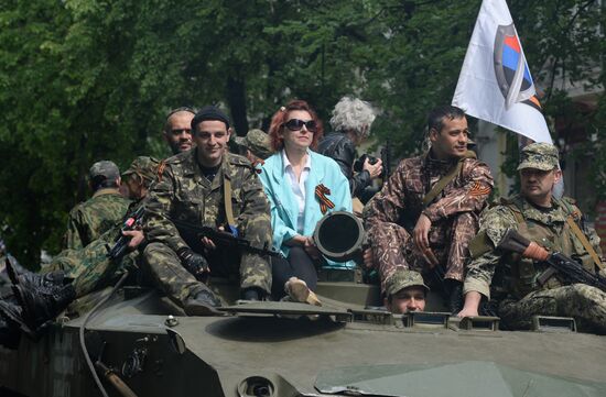 Victory Day celebrations in Slavyansk