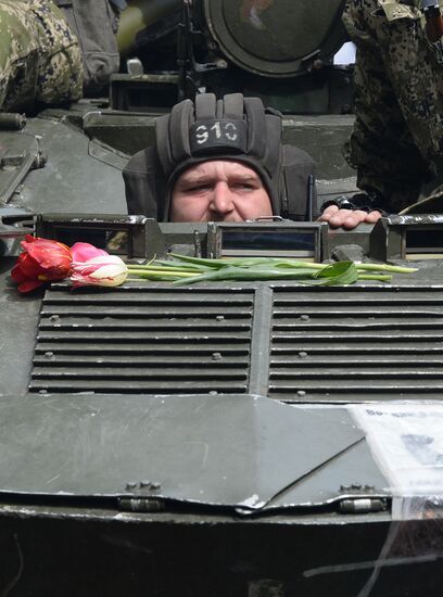 Victory Day celebrations in Slavyansk