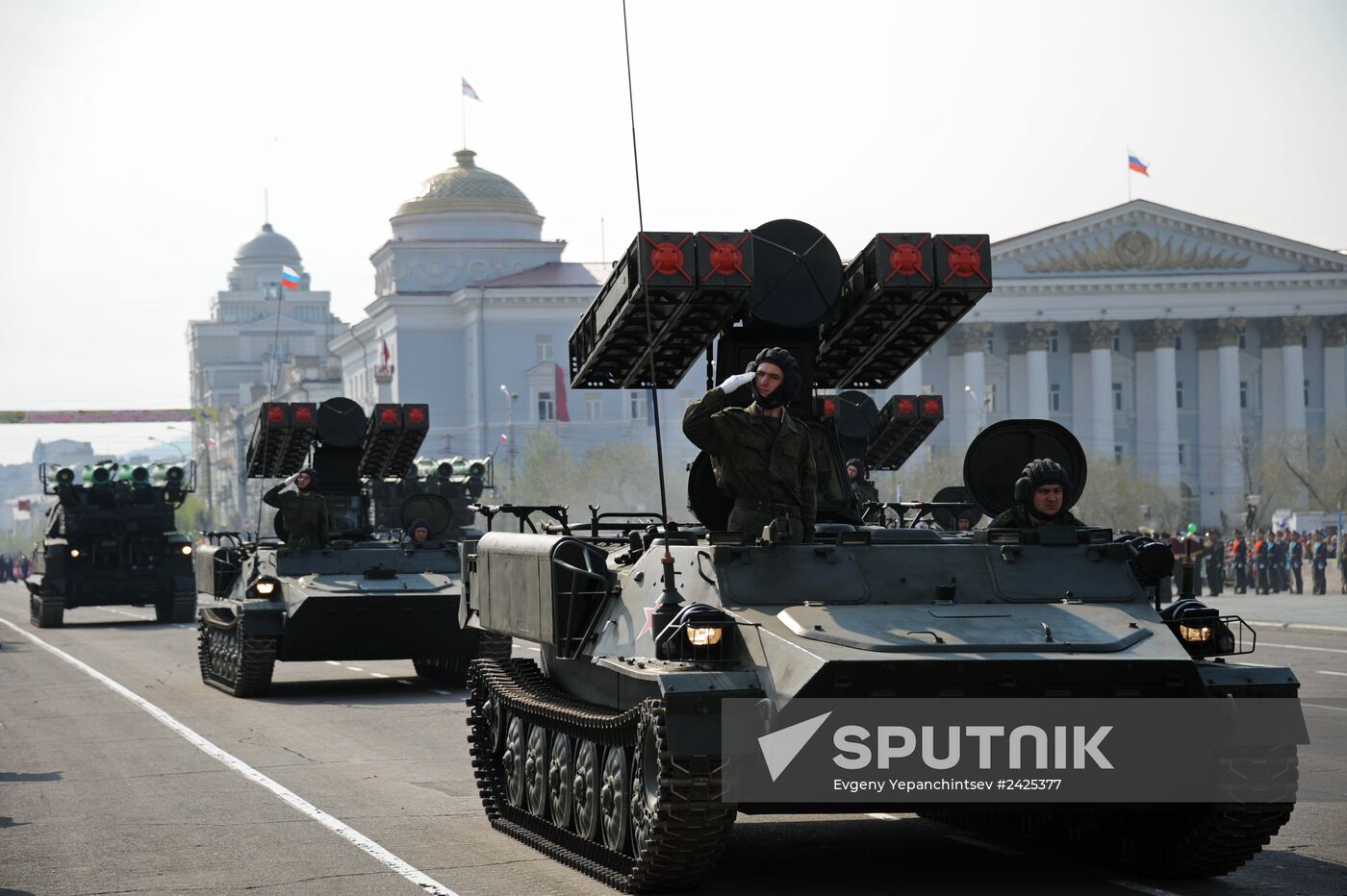 Victory Day parade in Russian regions