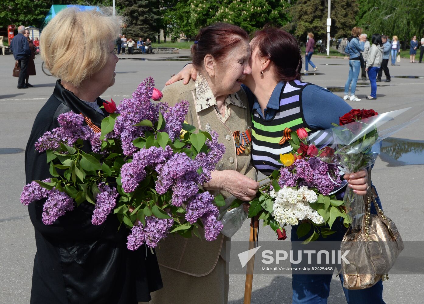 Victory Day celebrations in Slavyansk