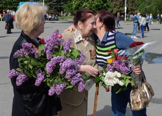 Victory Day celebrations in Slavyansk