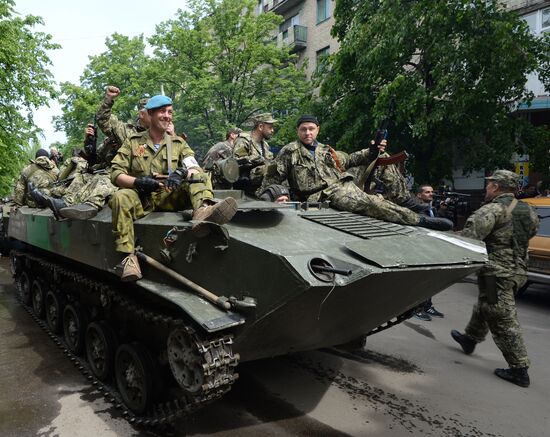 Victory Day celebrations in Slavyansk