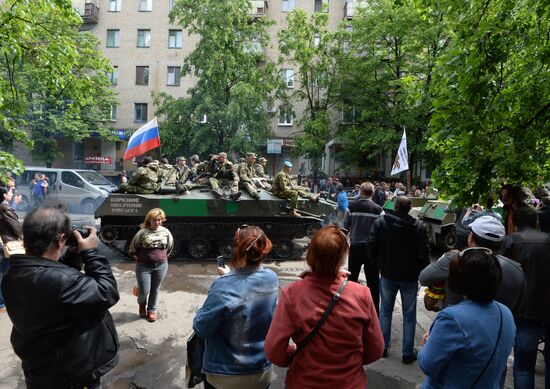 Victory Day celebrations in Slavyansk