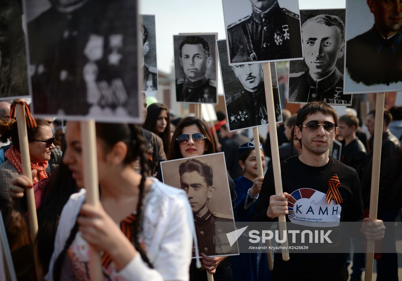 Immortal Regiment march in Russia