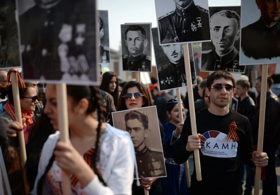 Immortal Regiment march in Russia