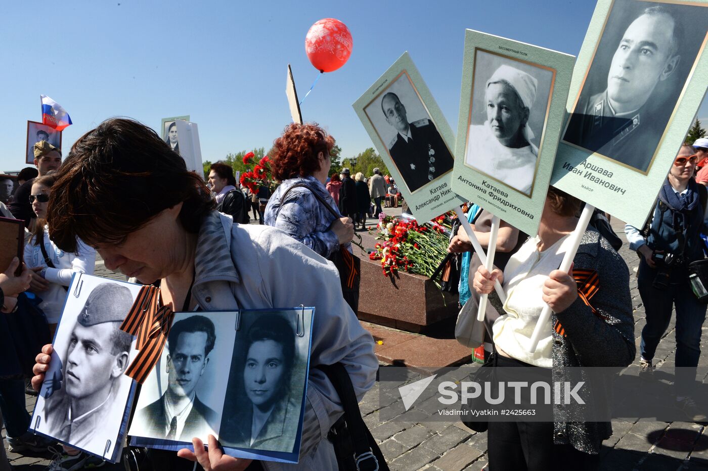 Immortal Regiment march in Russia