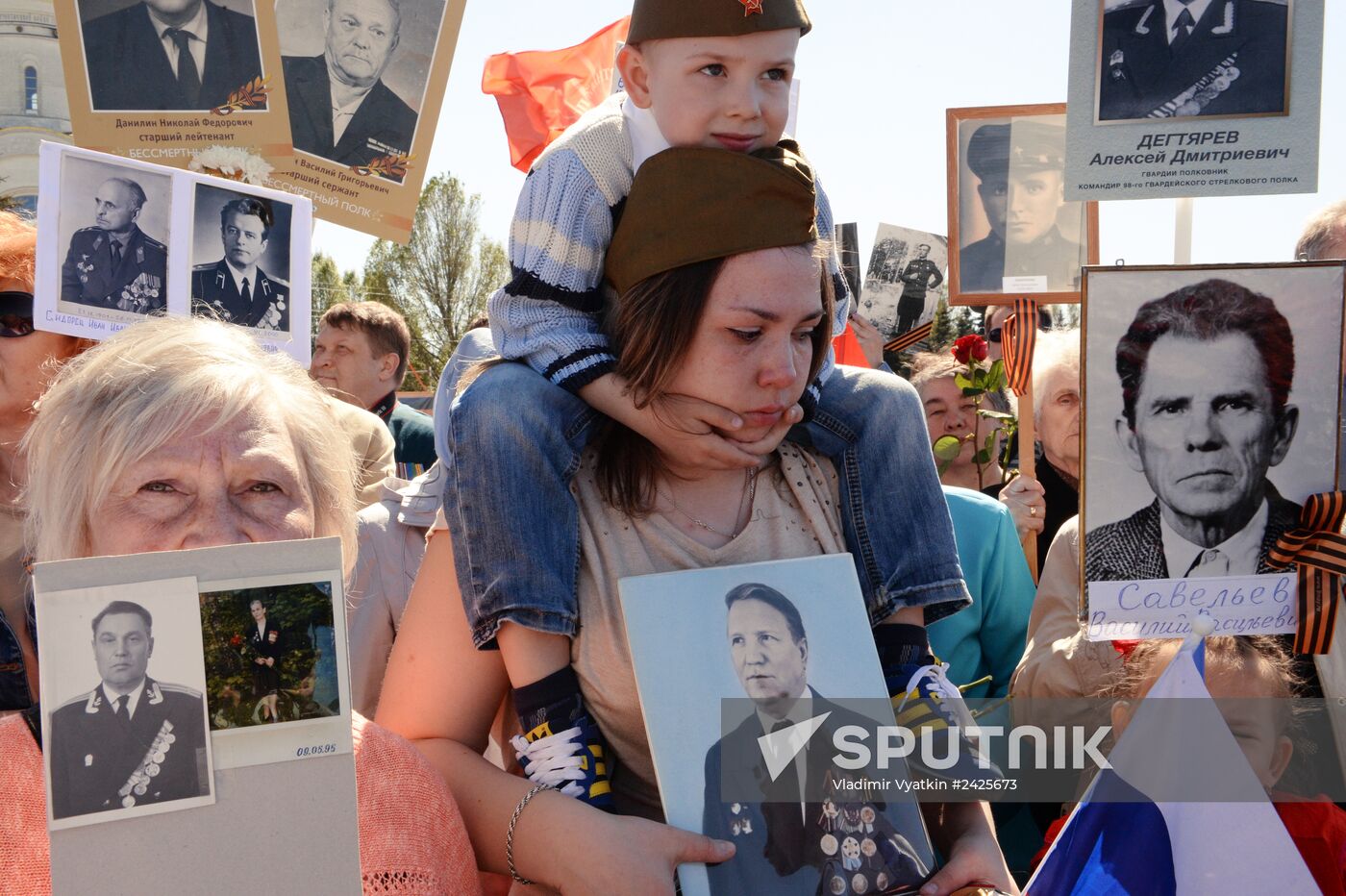 Immortal Regiment march in Russia