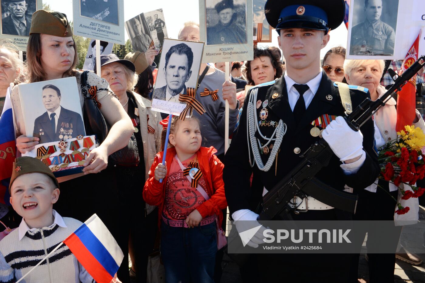 Immortal Regiment march in Russia