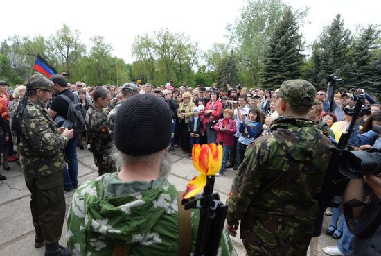 Slaviansk celebrates Victory Day
