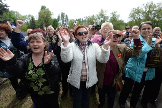 Slaviansk celebrates Victory Day