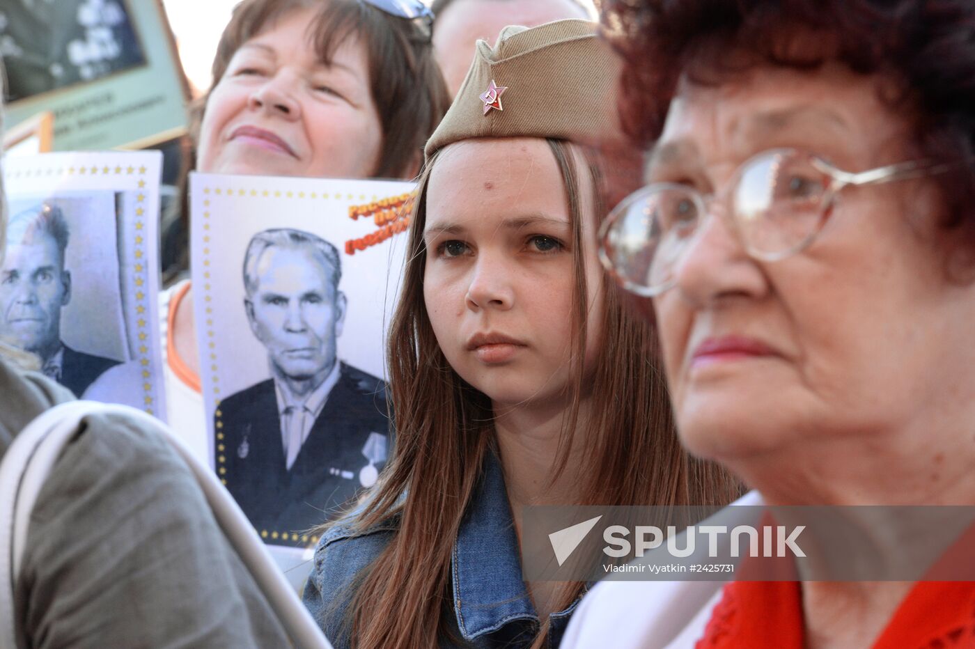 Immortal Regiment march in Russia