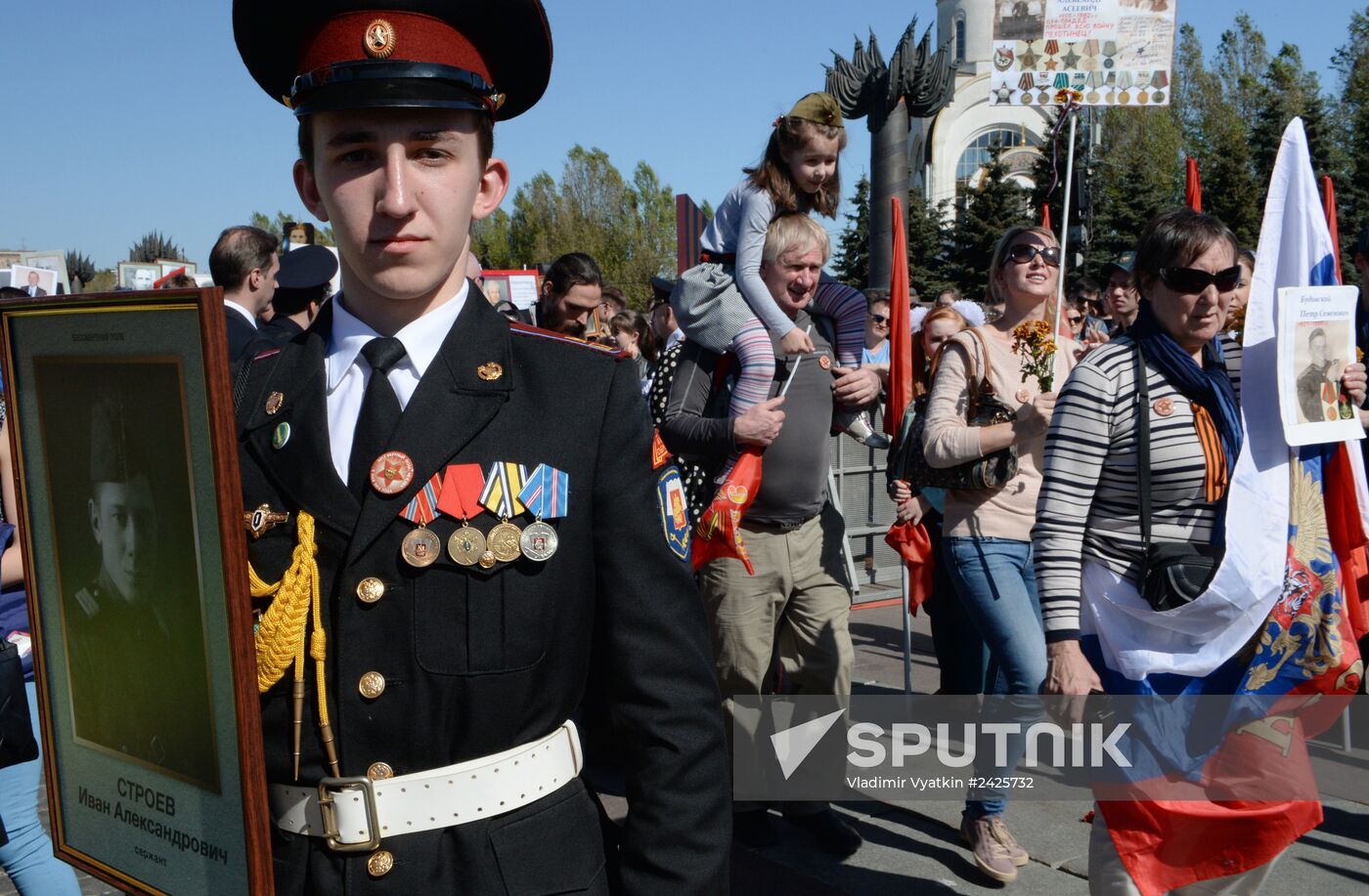 Immortal Regiment march in Russia