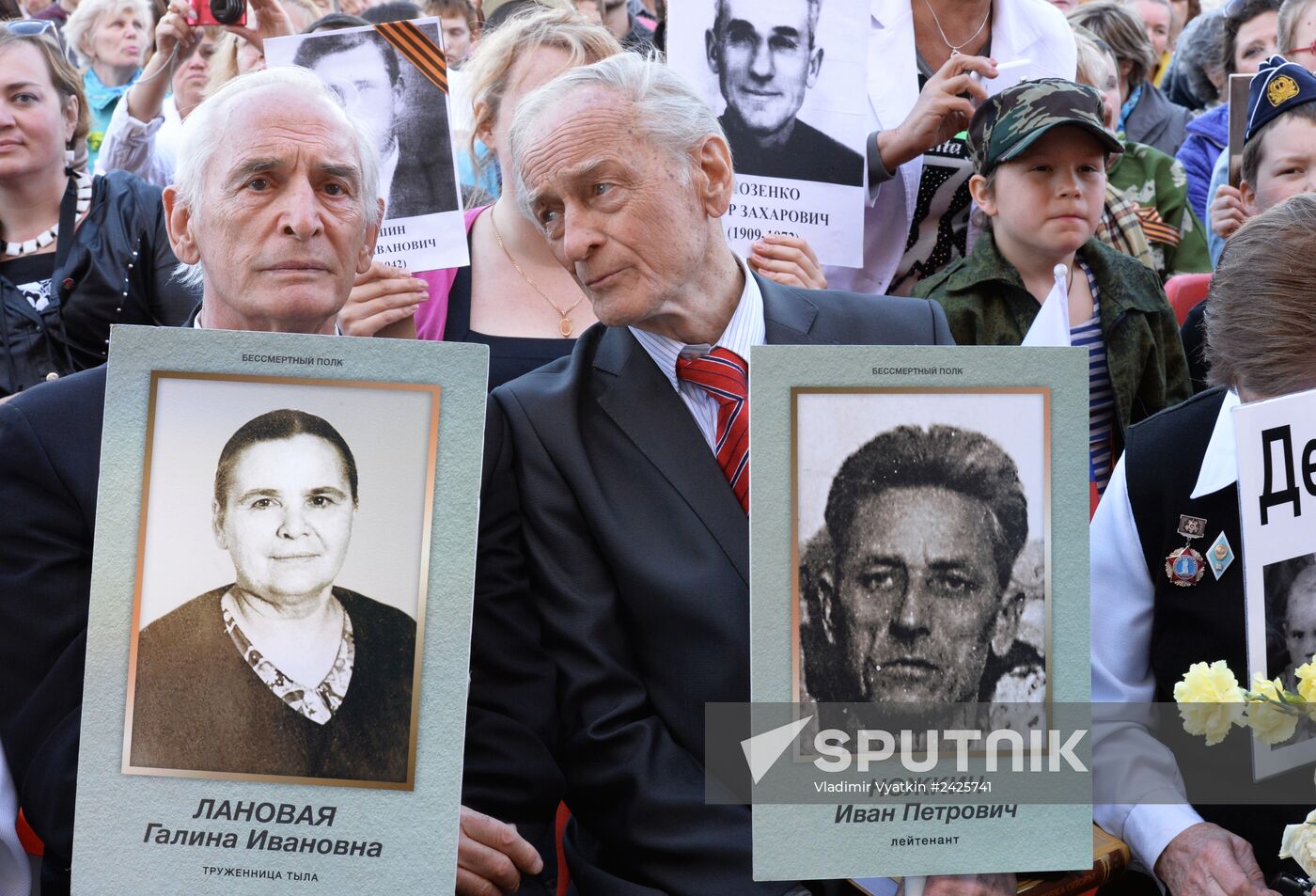 Immortal Regiment march in Russia