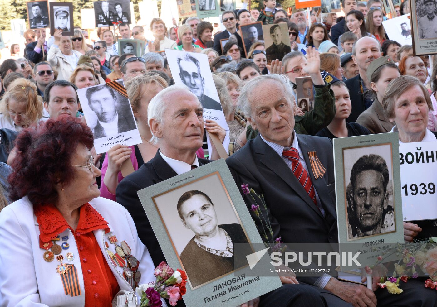 Immortal Regiment march in Russia