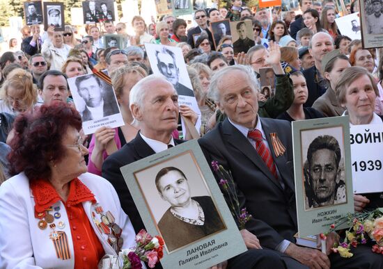 Immortal Regiment march in Russia