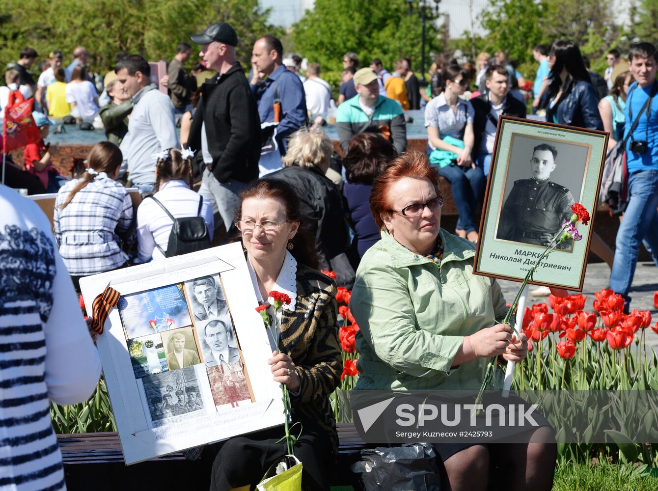 Immortal Regiment march in Russia