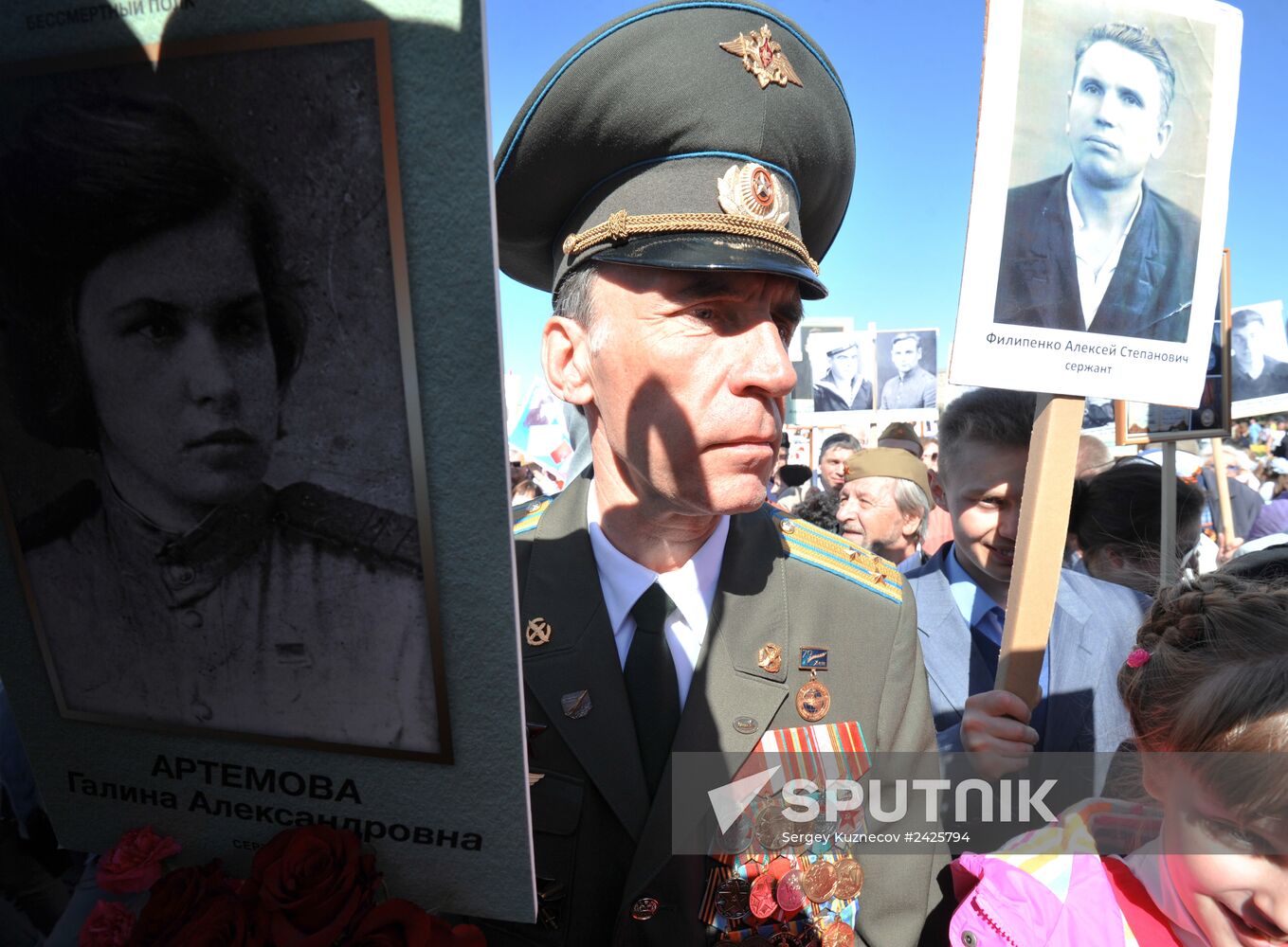 Immortal Regiment march in Russia