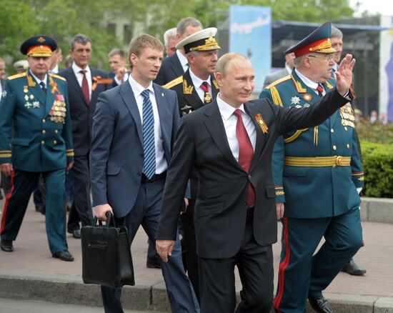 Vladimir Putin attends celebrations marking 69th anniversary of victory in Great Patriotic War and anniversary of Sevastopol's liberation