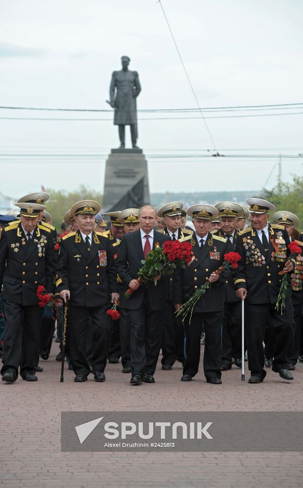 Vladimir Putin attends celebrations marking 69th anniversary of victory in Great Patriotic War and anniversary of Sevastopol's liberation