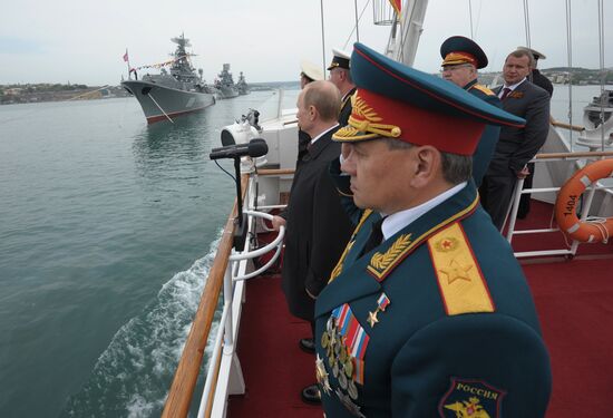 Vladimir Putin attends celebrations marking 69th anniversary of victory in Great Patriotic War and anniversary of Sevastopol's liberation
