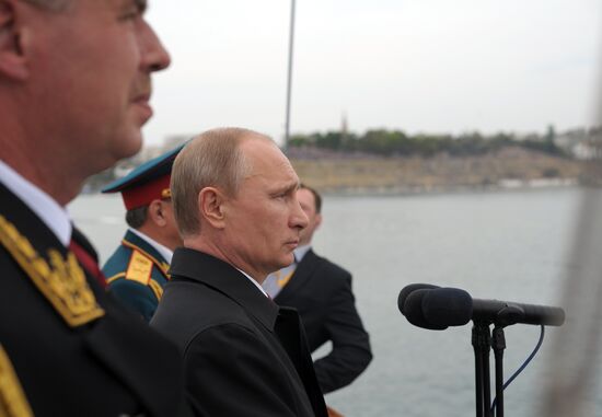 Vladimir Putin attends celebrations marking 69th anniversary of victory in Great Patriotic War and anniversary of Sevastopol's liberation