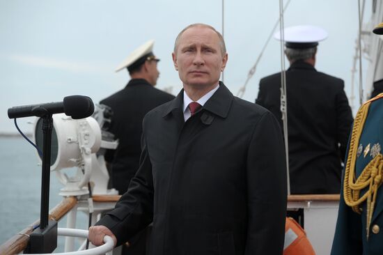 Vladimir Putin attends celebrations marking 69th anniversary of victory in Great Patriotic War and anniversary of Sevastopol's liberation