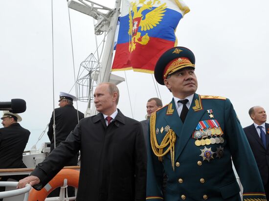 Vladimir Putin attends celebrations marking 69th anniversary of victory in Great Patriotic War and anniversary of Sevastopol's liberation