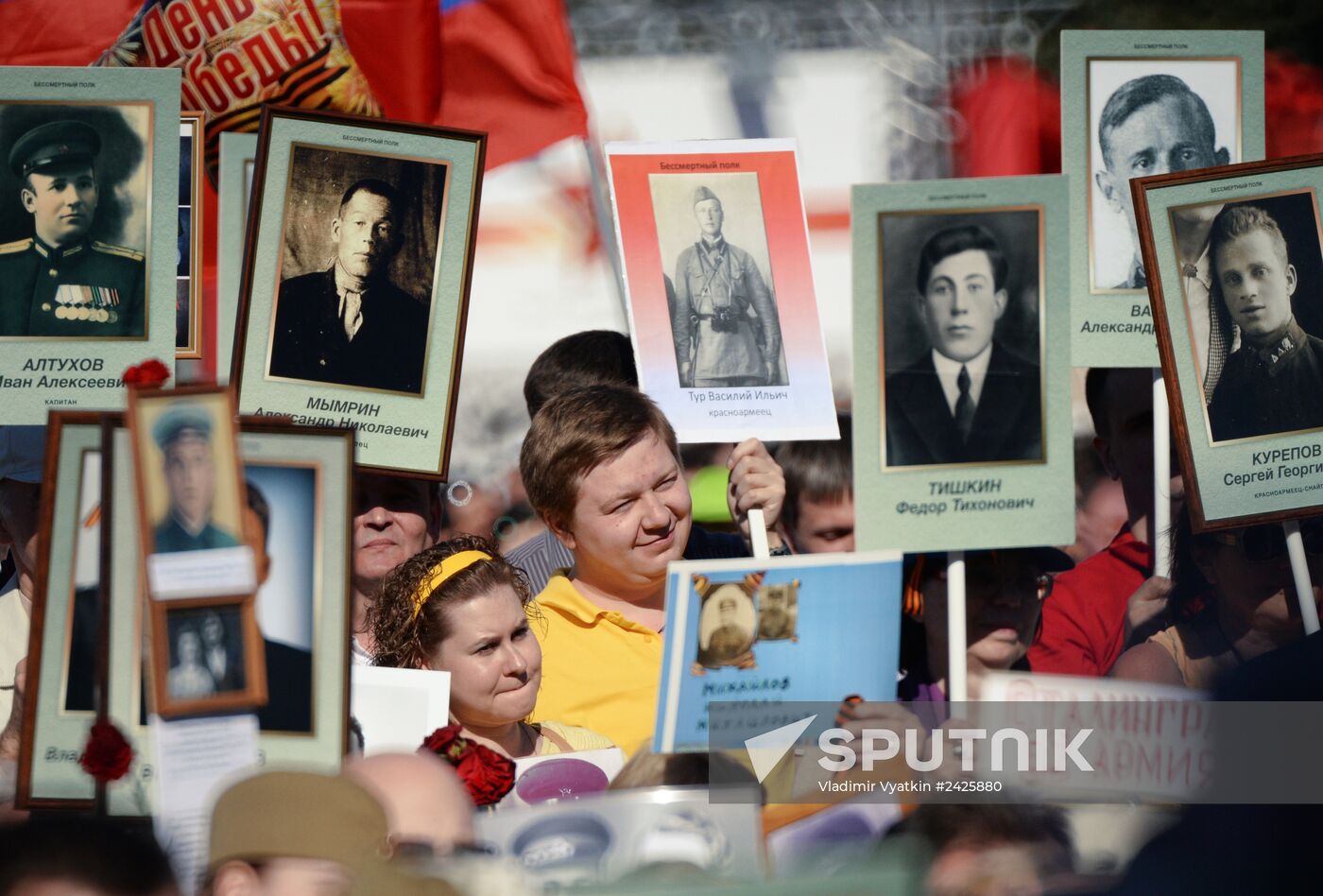 Immortal Regiment march in Russia
