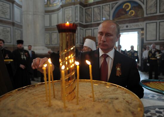 Vladimir Putin attends celebrations marking 69th anniversary of victory in Great Patriotic War and anniversary of Sevastopol's liberation
