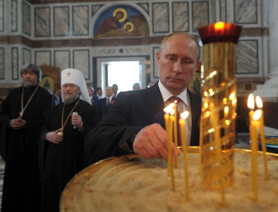Vladimir Putin attends celebrations marking 69th anniversary of victory in Great Patriotic War and anniversary of Sevastopol's liberation
