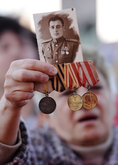 Immortal Regiment march in Russia