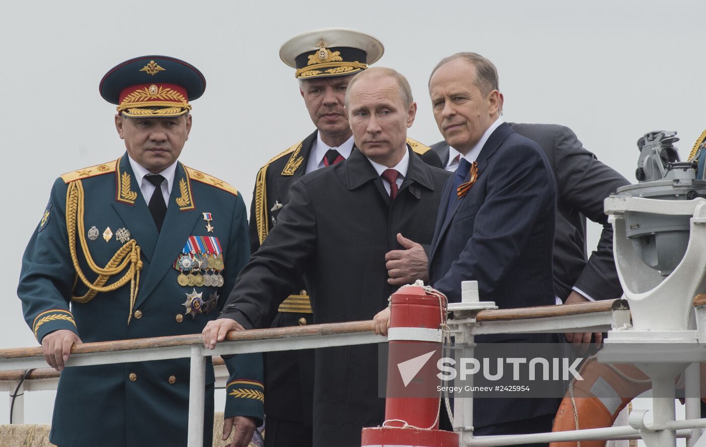 Vladimir Putin attends celebrations marking 69th anniversary of victory in Great Patriotic War and anniversary of Sevastopol's liberation