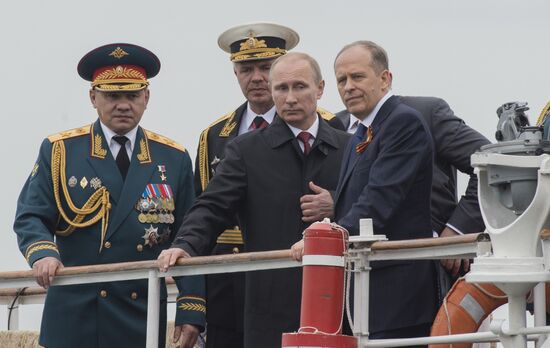 Vladimir Putin attends celebrations marking 69th anniversary of victory in Great Patriotic War and anniversary of Sevastopol's liberation