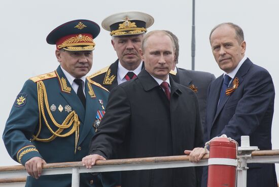 Vladimir Putin attends celebrations marking 69th anniversary of victory in Great Patriotic War and anniversary of Sevastopol's liberation