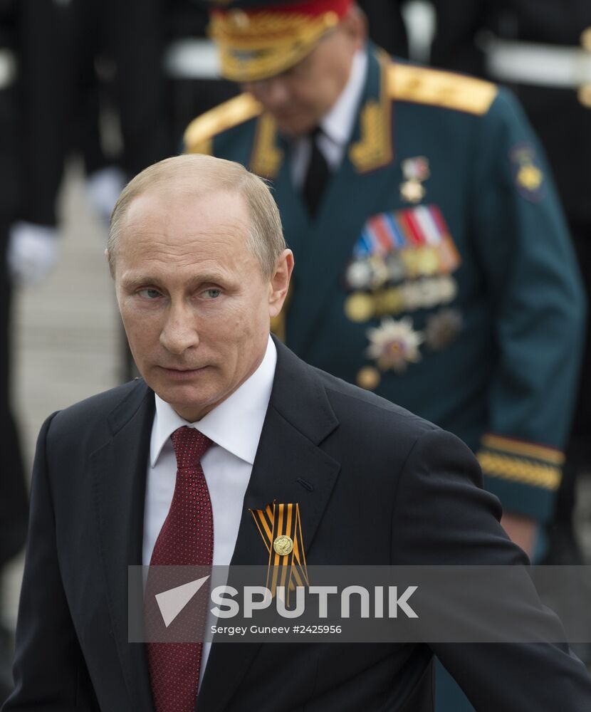 Vladimir Putin attends celebrations marking 69th anniversary of victory in Great Patriotic War and anniversary of Sevastopol's liberation