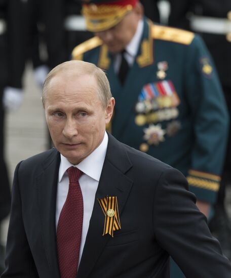 Vladimir Putin attends celebrations marking 69th anniversary of victory in Great Patriotic War and anniversary of Sevastopol's liberation