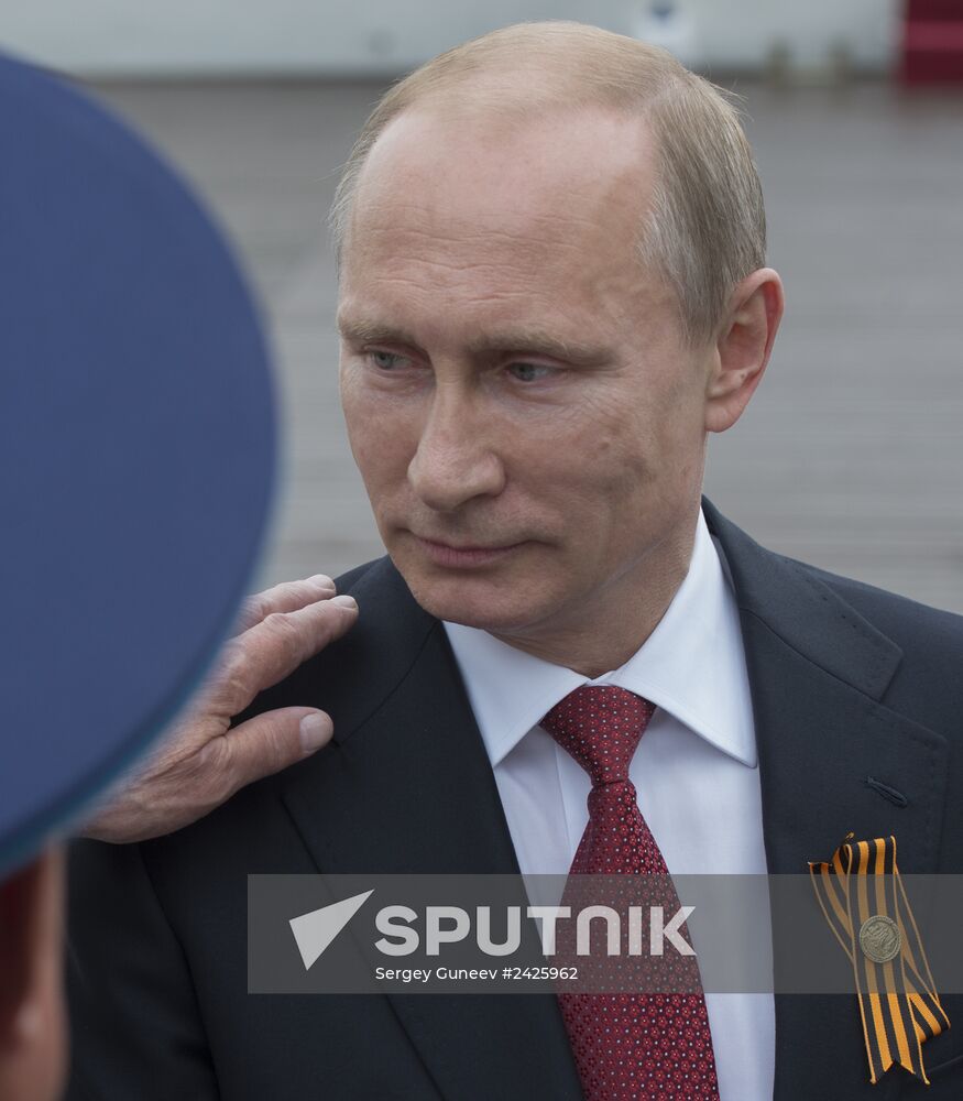 Vladimir Putin attends celebrations marking 69th anniversary of victory in Great Patriotic War and anniversary of Sevastopol's liberation