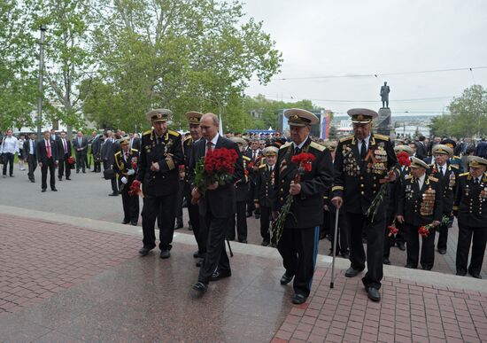 Vladimir Putin attends celebrations marking 69th anniversary of victory in Great Patriotic War and anniversary of Sevastopol's liberation
