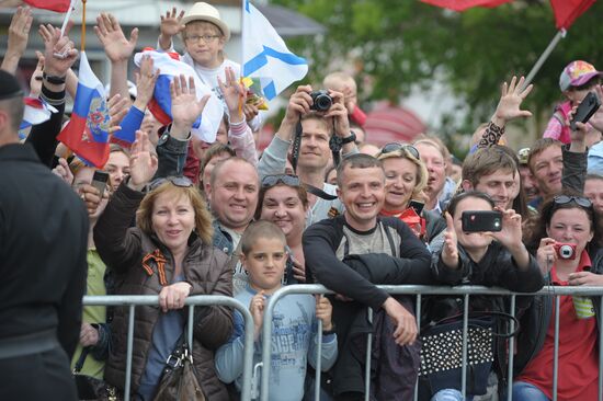 Vladimir Putin attends celebrations marking 69th anniversary of victory in Great Patriotic War and anniversary of Sevastopol's liberation