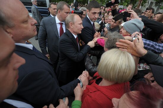 Vladimir Putin attends celebrations marking 69th anniversary of victory in Great Patriotic War and anniversary of Sevastopol's liberation