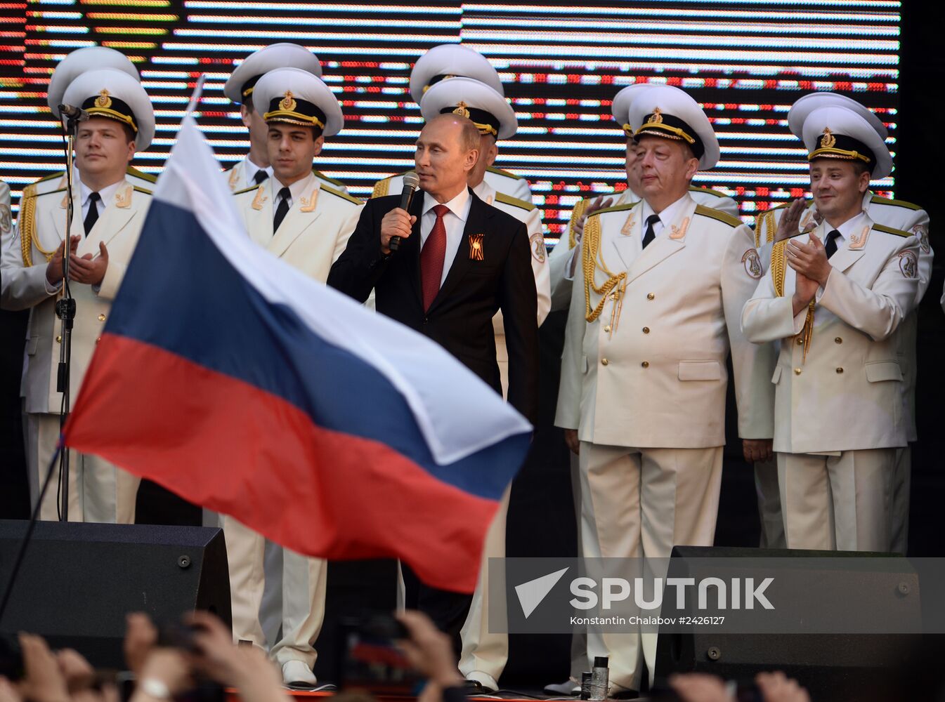 Vladimir Putin attends celebrations marking 69th anniversary of victory in Great Patriotic War and anniversary of Sevastopol's liberation