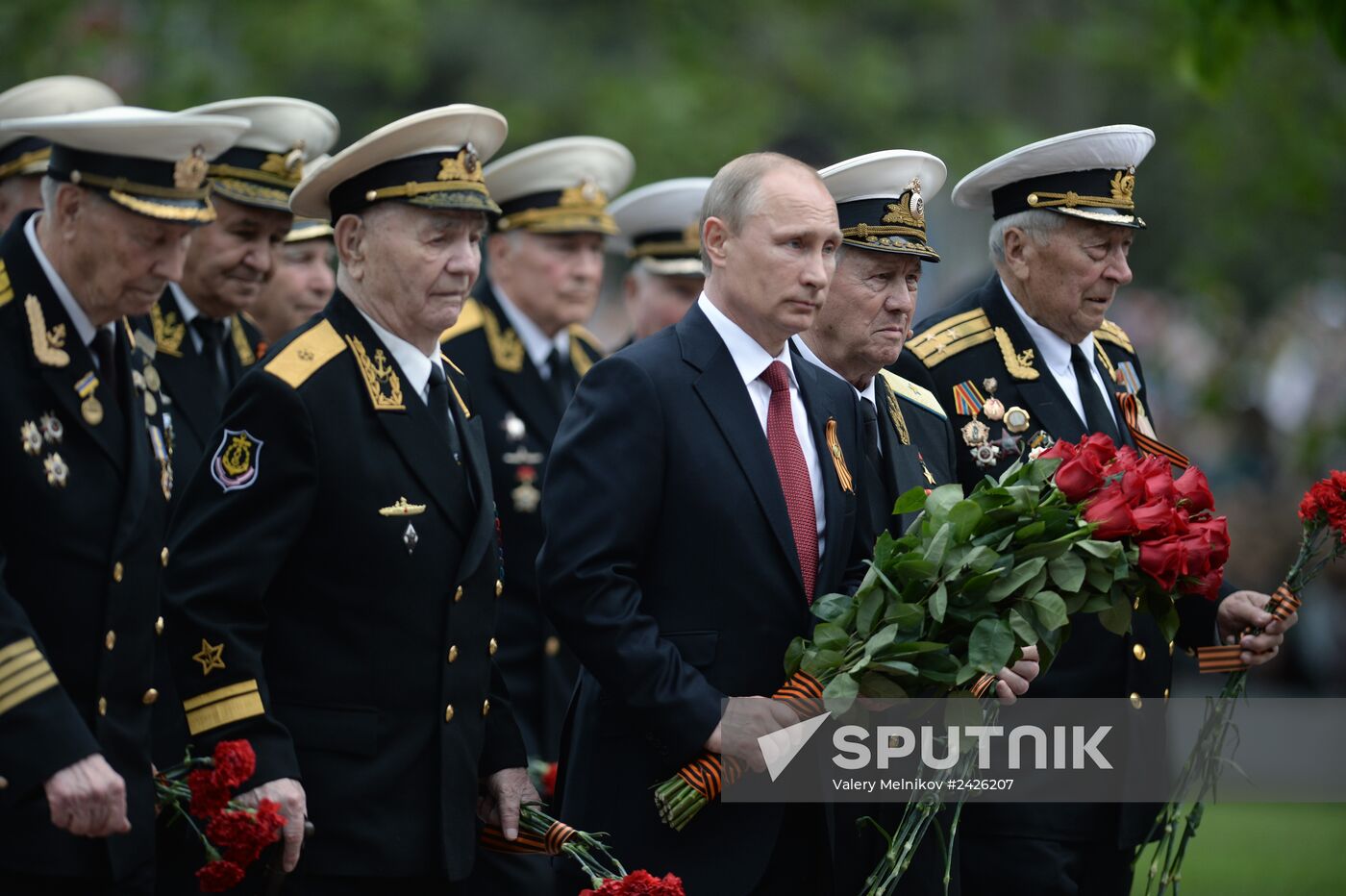 Vladimir Putin attends celebrations marking 69th anniversary of victory in Great Patriotic War and anniversary of Sevastopol's liberation